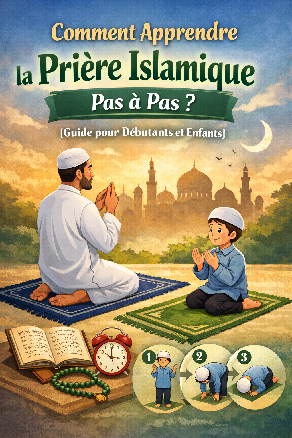 Comment Apprendre la Prière Islamique Pas à Pas ? [Guide pour Débutants et Enfants]